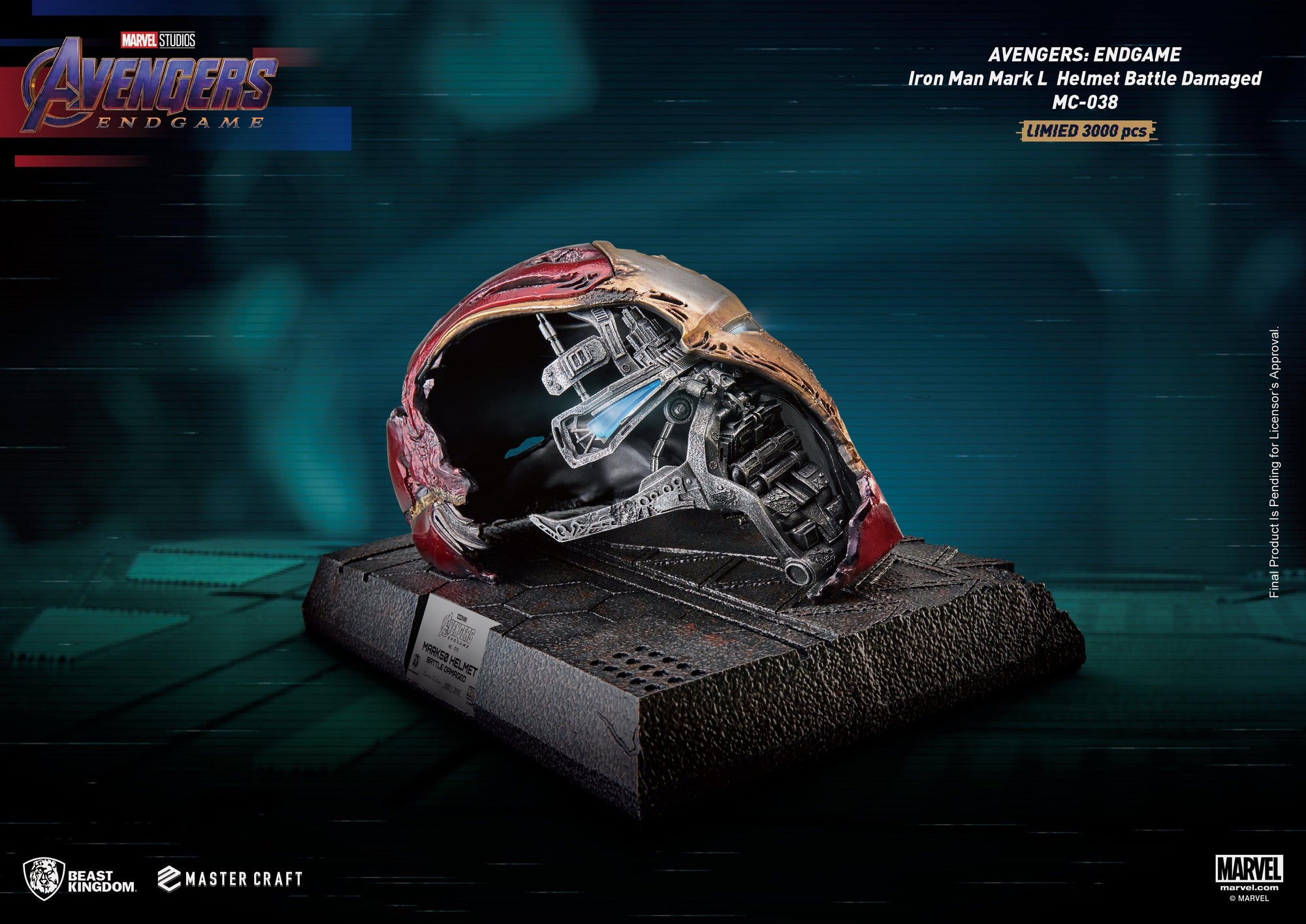 Avengers: Endgame - Master Craft Iron Man MK50 Battle Damaged Helmet - Spec  Fiction Shop